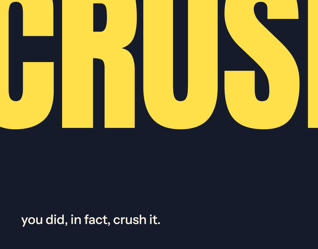 The Bold — Crushed It