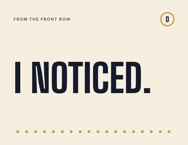 The Quiet — I noticed