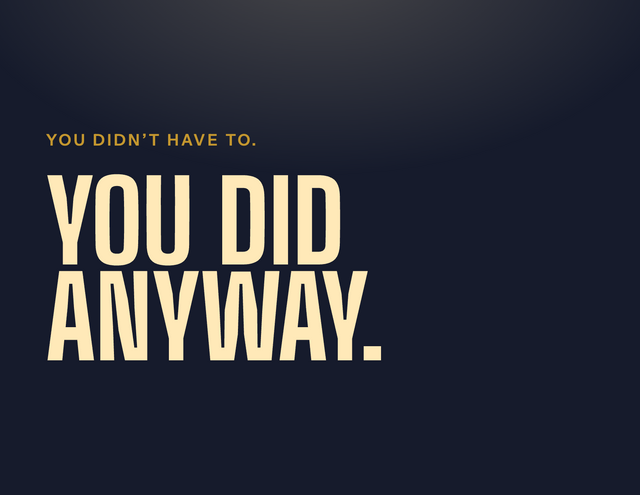 The Official — You did it anyway