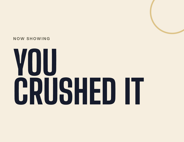 The Loud — You crushed it