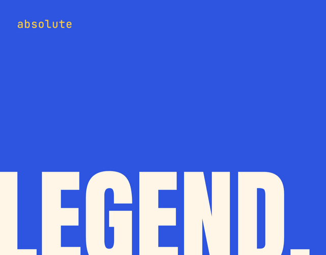 The Bold — Absolute Legend