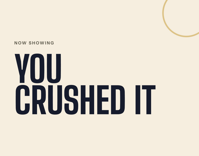 The Official — You Crushed It