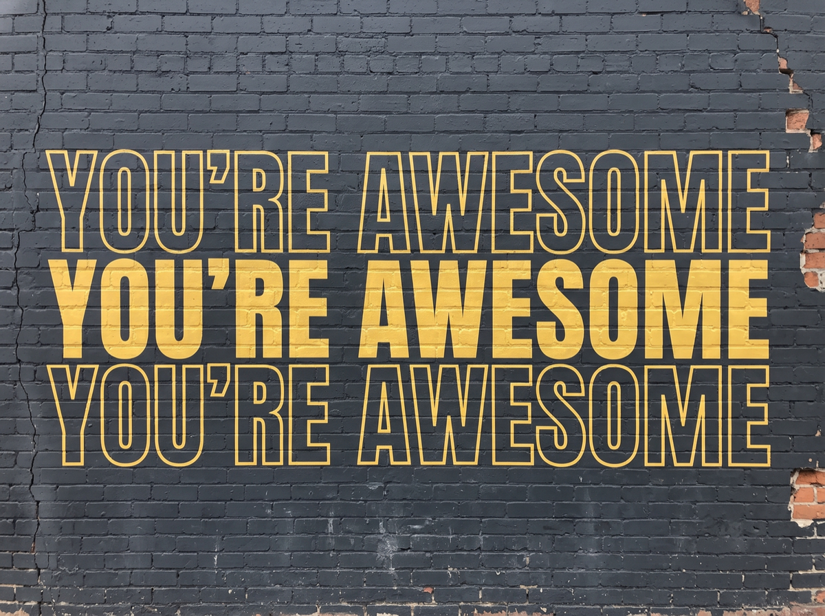You’re Awesome card, The Painted